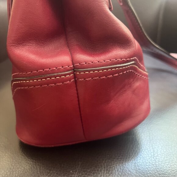 Burgundy/Maroon Coach Hamilton Satchel leather bag - G0893-F12604 - Picture 9 of 10